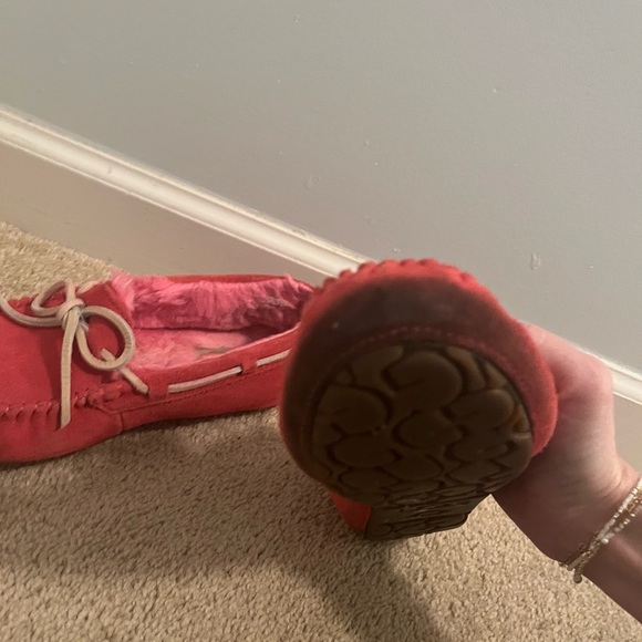 UGG Pink Suede Moccasins - Picture 6 of 17